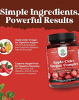 Cleansing Apple Cider Vinegar Capsules - ACV Cleanse and Detox Pills for Gut and Digestive Health with Slimming Cayenne - Extra Strength ACV Capsules for Gut Cleanse and Full Body Detox (60 Servings)