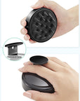 HEETA Scalp Massager Hair Growth, Soft Silicone Scalp Scrubber Shampoo Brush for Exfoliation, Dandruff Removal Head Massage Stress Relax, Wet & Dry Use for Thick Thin Curly Hair Care, Whole Black