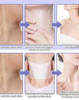 2PCS Neck Firming Cream and Neck Mask Set,Non-greasy Tighten Lift Firming Face Cream Skincare Moisturizer, 3 Pieces Deep Moisturizing Masks for Tightening, All Skin Type, 5 Pack