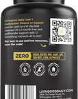 Livingood Daily Intestinal Cleanse, para & Candi Cleanser or Support (56 Vegetarian Capsules) - Support Heart, Skin, & Gut Health - Non-GMO, Gluten-Free, & Vegan