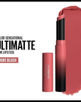MAYBELLINE Color Sensational Ultimatte Matte Lipstick, Non-Drying, Intense Color Pigment, More Blush, Rose Pink, 1 Count (Pack of 2)