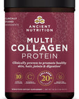 Ancient Nutrition Collagen Powder Protein with Probiotics, Unflavored Multi Collagen Protein with Vitamin C, 45 Servings, Hydrolyzed Collagen Peptides Supports Skin and Nails, Gut Health, 16oz