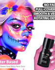 Go Ho Pink Face Body Paint Stick,Water Based Washable Face Paint Stick,Non-toxic Full-coverage Cream Pink Body Paint for Adults Children Halloween Cosplay SFX Makeup