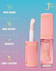 Juvia's Place Magic Lip Oil - Watermelon - Smooth, Hydrating with Vitamin E for Soft, Glossy, Juicy Lips - Infused with Fruit Extracts - Tinted, Shimmering, Lightweight & Non-sticky Lip Oil for Summer
