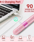 Bikini Trimmer for Women, 2 in 1 Electric Razor with LED Light, Body Facial Hair Remover, Type-C Charging, Wet/Dry Use for Smooth Skin