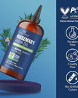 Botanic Hearth 100% Pure Rosemary Oil For Hair Growth | Infused with Biotin, Jojoba & Castor Oil | Hair Oil Repairs Dry Damaged Hair, Strengthening, Healthier - Hair Tonic, 16.0 fl oz
