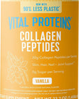 Vital Proteins Collagen Peptides Powder - Grass Fed Collagen Peptides for Hair, Nail, Skin, Bone & Joint Health, Vanilla, 23.2 Ounces