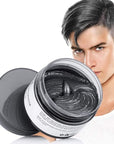 Black Hair Color Wax, Instant Hairstyle Cream 4.23 oz, Temporary Natural Hair Wax for Party, Cosplay, Halloween, Daily use, Date, Clubbing (Black)