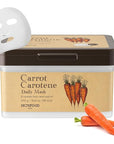 SKINFOOD Carrot Carotene Daily Sheet Mask, Korean Skincare Hack, 5-Minute Quick Hydrating, Soothing & Moisturizing Face Mask for Dry Skin, Glass Skin, Bulk Pack (30EA)