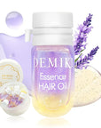 DEMIKI Hair Oil For Frizzy Hair With Coconut Oil - Hair Treatment For Dry Damaged Hair, Hair Perfume Oil For Curly Hair, Frizz Control Hair Care Products, Mini Bottles Hair Oil For Damaged Hair, 12pcs