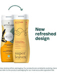 ATTITUDE Nourishing Shampoo for Curly Hair with Moringa Oil, EWG Verified, Vegan and Naturally Derived, 3a, 3b, 3c Curl Type, Provides Lightweight Moisture to Curls, 16 Fl Oz