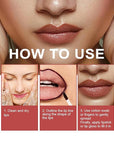 3Pcs Removable Lip Liner Set,Pencil-Peel Off Lip Liner Tattoo,Long Lasting Peel Off Lip Stain Matte Waterproof Lip Pencil for Womem