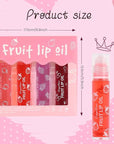 4-Piece Lip Gloss Set for Girls - Roll-On Lip Oil, Long Lasting Lip Care, Shining Clear Hydrating Glossy Tinted Balm