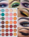 35 Colors Eyeshadow Palette with 7Pcs
