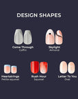 KISS imPRESS No Glue Mani Press On Nails, Design, 'Before Sunset', Multicolor, Short Size, Squoval Shape, Includes 30 Nails, Prep Pad, Instructions Sheet, 1 Manicure Stick, 1 Mini File