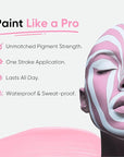Blue Squid PRO Pastel Pink Face Paint Stick - Waterproof Body Paint for Adults & Kids Pink Eye Black Baseball, Eyeblack Softball -Hypoallergenic TwistUp NonToxic Makeup Stick for Cosplay, Sports & SFX