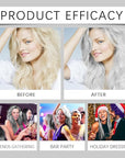 2-in-1 Natural Essence Extract Silver Hair Dye, Caremey No Bleaching SilverGrey & Smoke Grey Hair (2pcs)