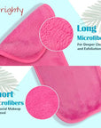 Orighty Makeup Remover Cloths 6 Packs, Makeup Removal Face Cleansing Cloth, Reusable Microfiber Facial Cleansing Towels, Remove Instantly Dirt with Just Water, 12x6 in, 6 Colors
