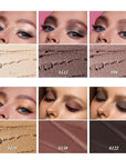 Brown Eyeshadow Stick Makeup 6PCS Set, Neutral Eyeshadow Palette Metallic Shimmer Matte Cream Eye Shadow Eyeliner Brightener Pencil Crayon - TAUPE MAUVE