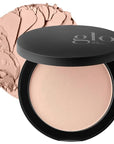 Glo Skin Beauty Pressed Base Powder Foundation Makeup (Beige Light) - Flawless Coverage for a Radiant Natural, Second-Skin Finish