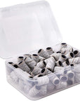 PANA 100 Pieces Nail Sanding Bands Professional Nail Manicure Great Fit for Nail Drill Bits for Acrylic Nails (120 Grit, Zebra)