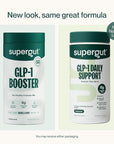 Supergut GLP1 Daily Support - High Fiber GLP-1 Supplement Powder for Women & Men - Sugar-Free Drink Mix for Gut Health (20 Servings)