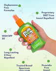 Bullfrog Mosquito Coast Bug Spray Insect Repellent + Sunscreen SPF 50, Pump Spray, 4.7 Fl oz 2 pack