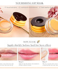 2Pcs Bee Lip Balm Honey Pot, Exfoliator