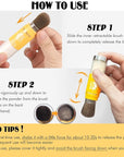 Mineral Powder Sunscreen Setting Makeup - SPF 35 Brush On Sunscreen for Face & Scalp & Hair, Natural Glow Loose Finishing Powder, Oil Control Lightweight Breathable (#05 Clear Glitter)