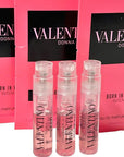 Valentino Born in Roma INTENSE EDP Sample WOMEN Spray Partially filled Mini SMALL Perfume SET OF 3