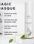 Skin Nation Magic Masque, Hydrating Night Mask with Hyaluronic Acid & Botanicals, Plant-Based Overnight Mask for Dry Skin, Smooth Texture & Radiant Glow, 1.7 oz
