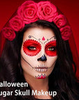 UCANBE Red Face & Body Paint Makeup Foundation, Professional Non-Toxic Cream Greasepaint, Oil-Based Face Painting Kit for Kids & Adults Party, Halloween SFX Devil Clown Vampire Costume Cosplay Makeup