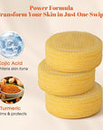 Turmeric Kojic Acid Cleansing Pads: Dark Spot Remover & Skin Brightening Exfoliating Pads – Gentle Turmeric Facial Pad for Even Skin Tone, Radiant Complexion – 50PCS