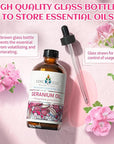 EVOKE OCCU Pure & Natural Geranium Essential Oil for Skin, Hair, Diffuser, Aromatherapy - 4 Fl Oz