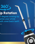 Waterpik Cordless Advanced 2.0 Water Flosser For Teeth, Gums, Braces, Dental Care With Travel Bag and 4 Tips, ADA Accepted, Rechargeable, Portable, and Waterproof, Black WP-582, Packaging May Vary