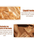 Shimmer Body Oil,Long Lasting Waterproof Face Brighten Glow Golden Brown)