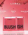 Blush Cheek Apricot Color Mini - Blendable Natural Blush Powder - Enhances & Defines Shapes & Features - Shading & Contouring Powder Blush - 4 Universal Shades - № 407 (Apricot) - 3.8g/0.13 oz