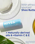 NIVEA Smoothness Lip Care, Sunscreen Lip Balm with SPF 15 Broad Spectrum, Shea Butter, Nourishing Oils and Vitamin C & E, 3-in-1 Moisture, Repair and Sunscreen, 0.17 Oz Stick, Pack of 4