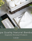 White Washcloths Set of 6 Soft Facial Cloths 10” x 10” 100% Viscose Derived from Bamboo Spa-Like Feel Silky Face Cloth for Skin Cleansing