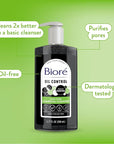 Bioré Deep Pore Charcoal Face Wash, Daily Facial Cleanser for Dirt & Makeup Removal, for Oily Skin, 6.77 Oz