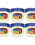 Vaseline Lip Therapy Cocoa Butter 6-Pack – Mini Lip Balms for Soft, Glowing Lips, 0.25 Oz Ea