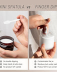 PANA (200 Pieces of White Color Cosmetic Make Up Disposable Plastic 2.5" Spatulas Skin Care Facial Cream Mask Spatula