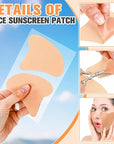 10 Pair Sun Protection Patch For Face UV Protection Patch Golf Patches UV Patch for Sunscreen Multifunctional Face Patches for Men Women Sports Outdoor Golf, Surf, Swim, Ski and Snow