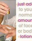 GLEOW Face Tanning Drops to Add to Moisturizer, Bronzing Drops for Face and Body with Chamomile and Green Tea, Medium Self Tanner, Custom and Streak-Free Tan 1oz