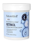 NATURE WELL Clinical Retinol Advanced Moisture Cream for Face, Body, & Hands, Boosts Skin Firmness, Enhances Skin Tone, No Greasy Residue, Version 2.0, 16 Oz