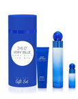 Perry Ellis 360 Very Blue for Men - 3 Pc Gift Set 3.4oz EDT Spray, 0.25oz EDT Spray, 3oz Shower Gel