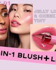 Cooling Water Jelly Tint, Cream Jelly Blush Stick Women #01