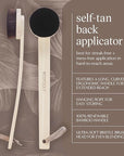 EcoTools Good Tan Self-Tan Back Applicator, Back Brush For Applying Self-Tan, Long Handle For Controlled Sunless Tanning, Eco Friendly Back Tanning Applicator, Vegan, & Cruelty Free, 1 Count