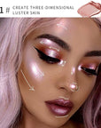 AKARY Liquid Highlighter Makeup for Face Body, Contour Warm Brown)
