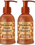 Garnier Whole Blends Honey Treasures Hair Honey Repairing Serum for Long, Damaged Hair, 5.1 Fl Oz, 2-Count (Packaging May Vary)